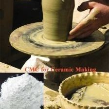 Weißes CMC-Natriumcarboxy-Methylcellulosepulver in keramischer Qualität